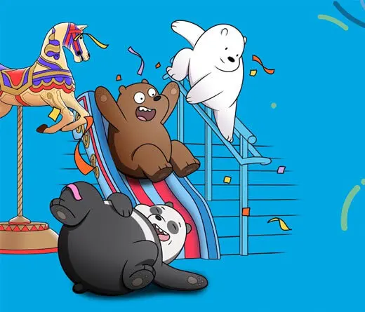 DOT Baires Shopping invita a divertirse con Pardo, Panda y Polar, los hermanos osos de Cartoon Network. 